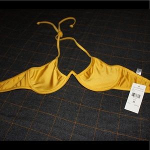 Fashion Nova Bikini Top Gold